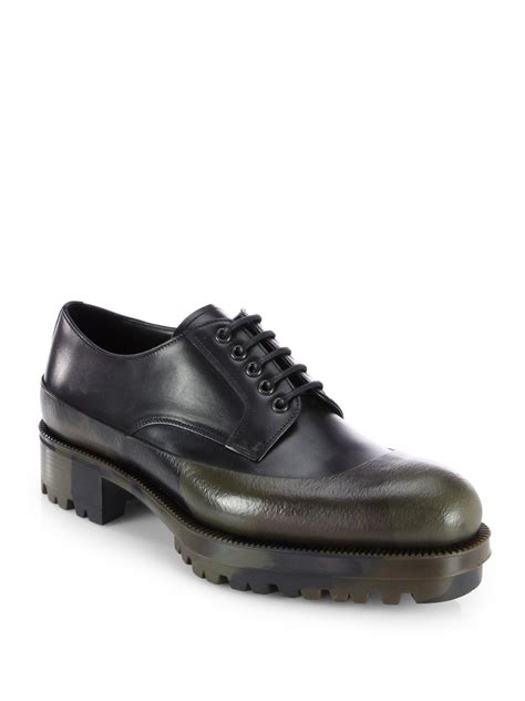 prada oxford black|prada platform oxfords.